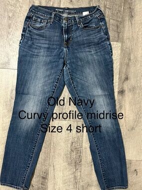 Old Navy Skinny Midrise Women’s Jeans - Dark Blue Wash